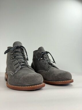 Wolverine 1000-Mile Boots Women’s Gray Suede Lace Up Size 6 B Made In USA W40209